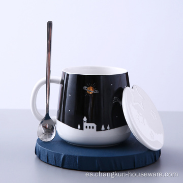 Taza de café de té personalizada con logotipo Tazas personalizadas de porcelana